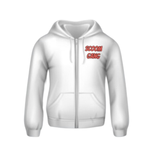 BANG BANG! SCOOM GANG Hoodie Front - White